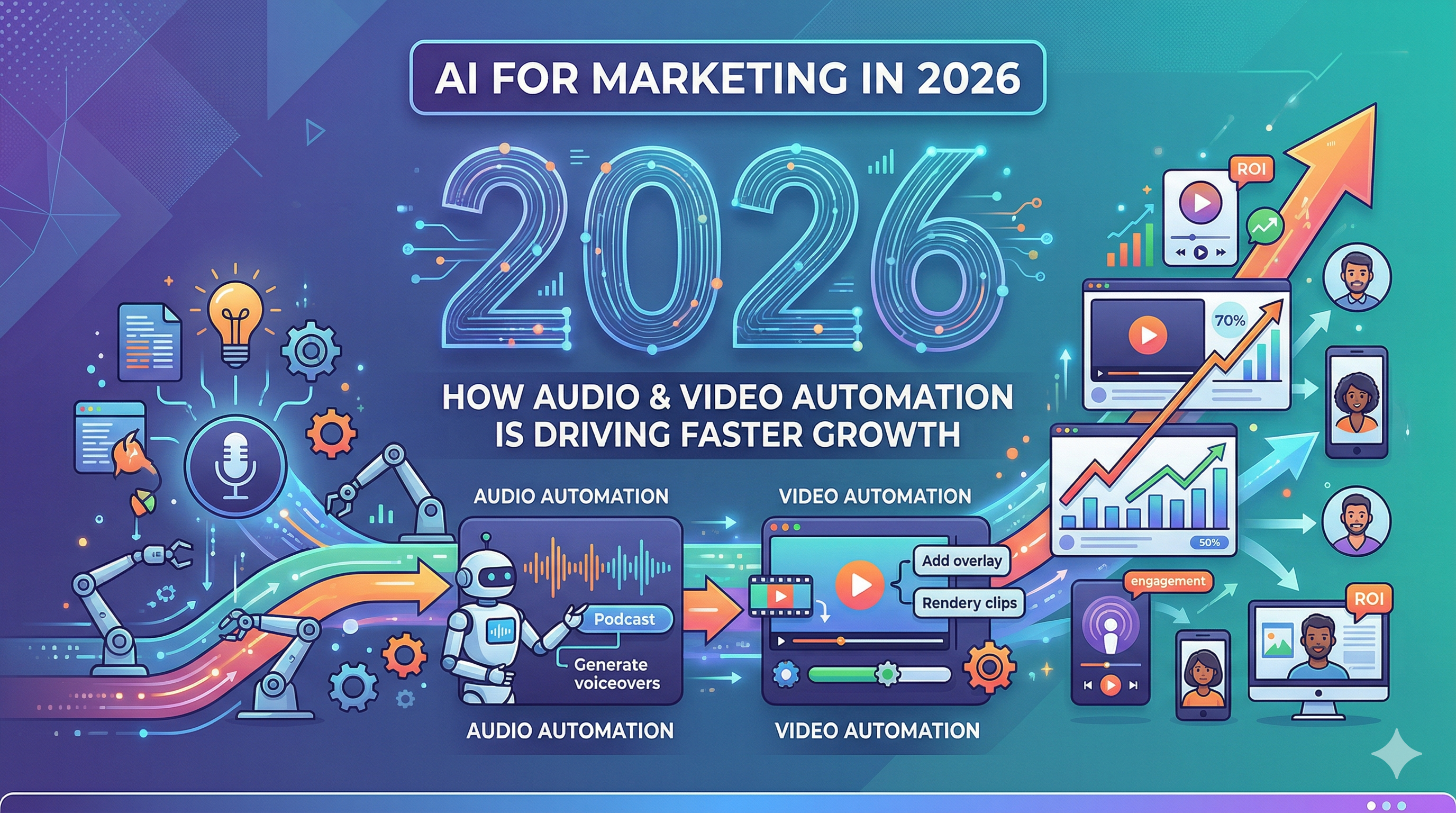 AI for Marketing in 2026: How Audio & Video Automation Is Driving Faster Growth